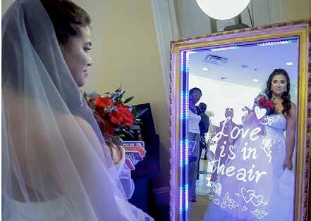 Bride Looking in a Mirror